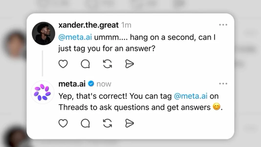 Meta випробовує функцію штучного інтелекту в Threads: бот відповідатиме під дописами